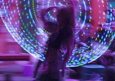 hula hoop dancer spinning lit up hoop
