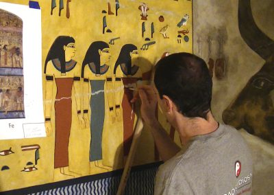 David Orr painting Egyptian figure