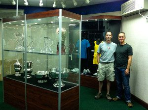 David Orr and David Mill in Tennis Museum