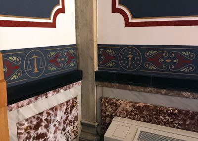 decorative painting at Indiana Indiana Attorney General's office