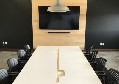 Conference Table and Media Wall