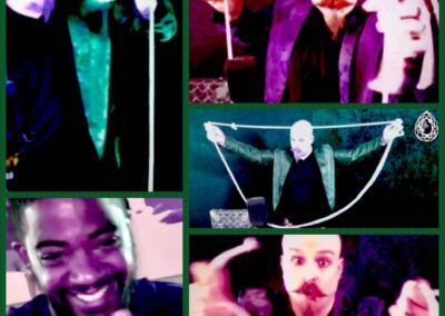 Screenshot collage of host Daniel A. Martin with Ray Adams, Official Wizard