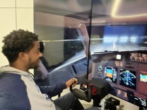 Daniel A. Martin at Republic Airways when they rolled out their new program with the students of Shortridge High School.