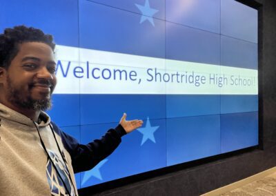 Daniel A. Martin was there when Republic Airways rolled out their new program with the students of Shortridge High School.