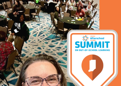 Smiling woman selfie at Afterschool Summit