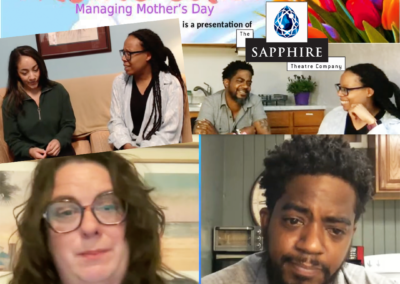 Facing Grief event poster with speakers