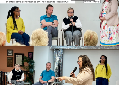 Panel discussion at Sapphire Theatre community event